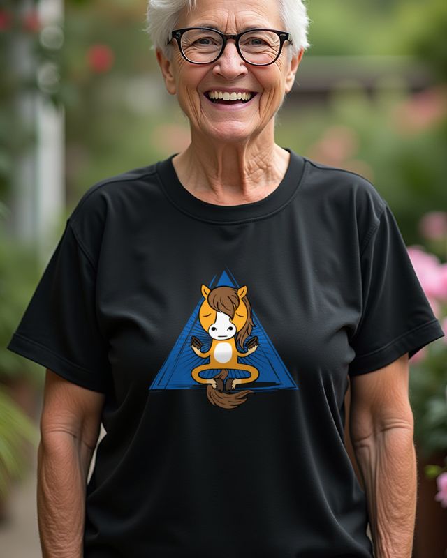 Meditation Horse - Funny Yoga Horse Gift for Riders – T-Shirt