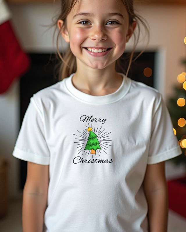 Merry Christmas - Simple Classic Holiday Design – T-Shirt