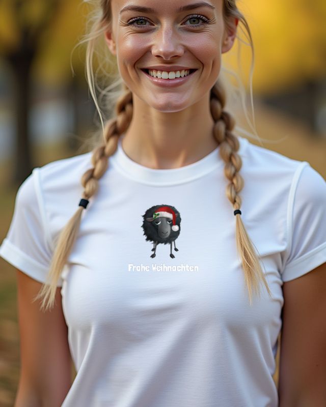 Merry Christmas Sheep - Cute Christmas Sheep Design β T-Shirt