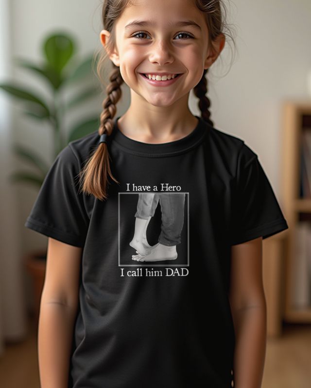 My Dad is my Hero - Vatertag Geschenk vom Sohn – T-Shirt