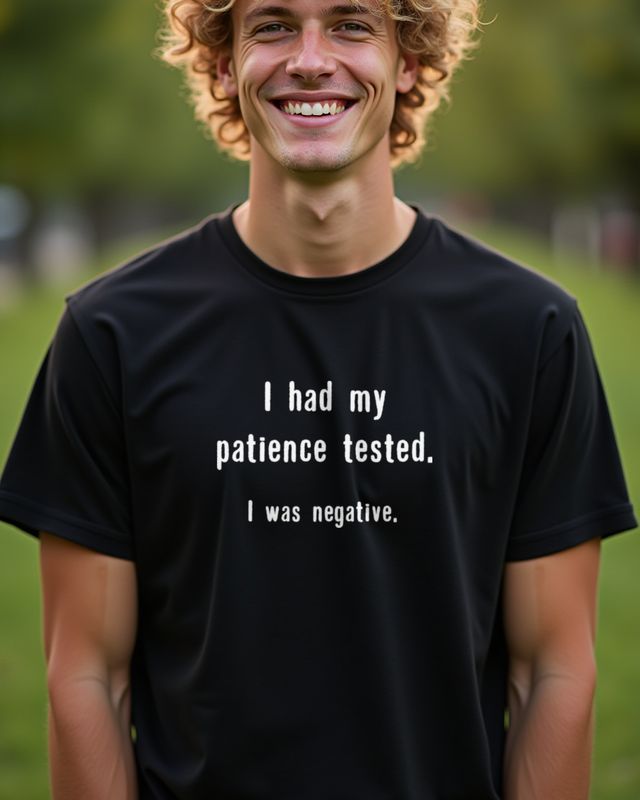 My Patience Test Was Negative - Lustiger Spruch Ungeduld