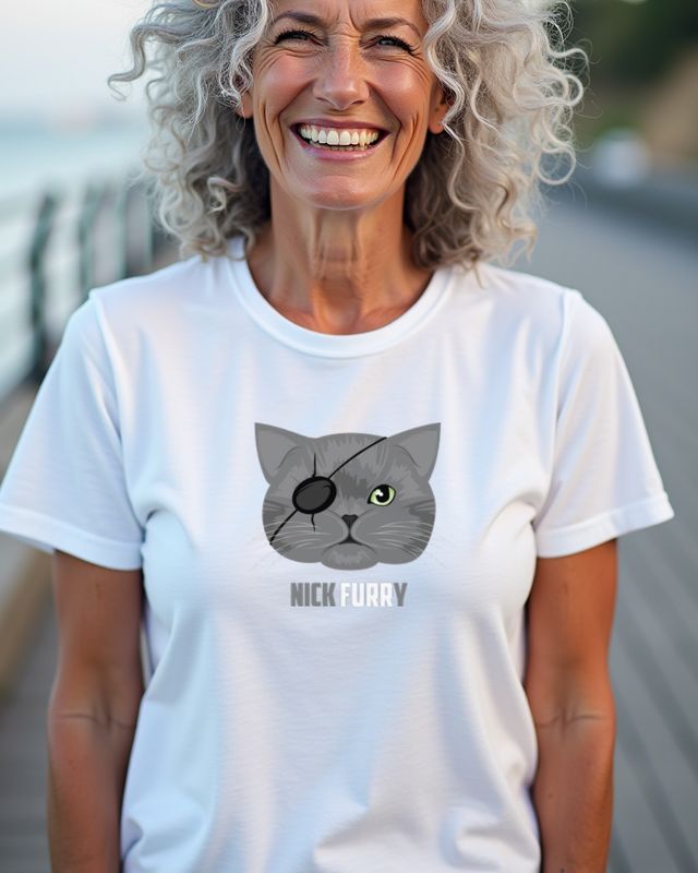 Einäugige Agenten-Katze - Lustiges Spion-Motiv – T-Shirt