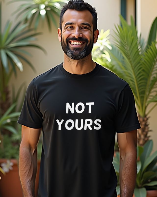 Not yours - Lustiger Spruch für Vergebene und Paare – T-Shirt