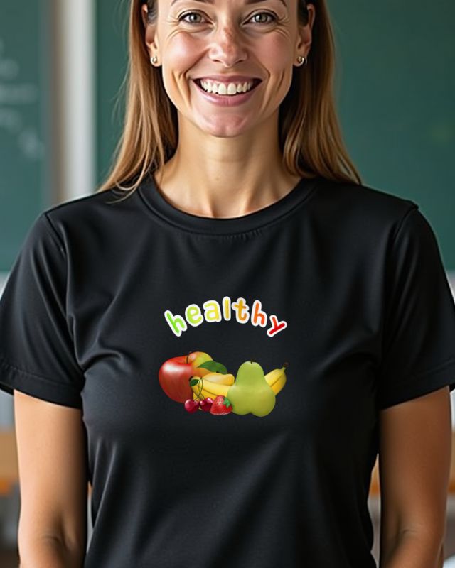 Früchte sind gesund - Lustiges Obst Motiv mit Spruch – T-Shirt