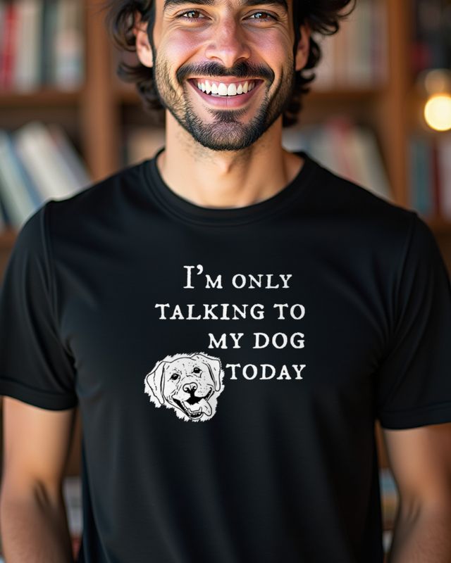Only Talking to My Dog Today - Labrador Spruch Geschenk – T-Shirt