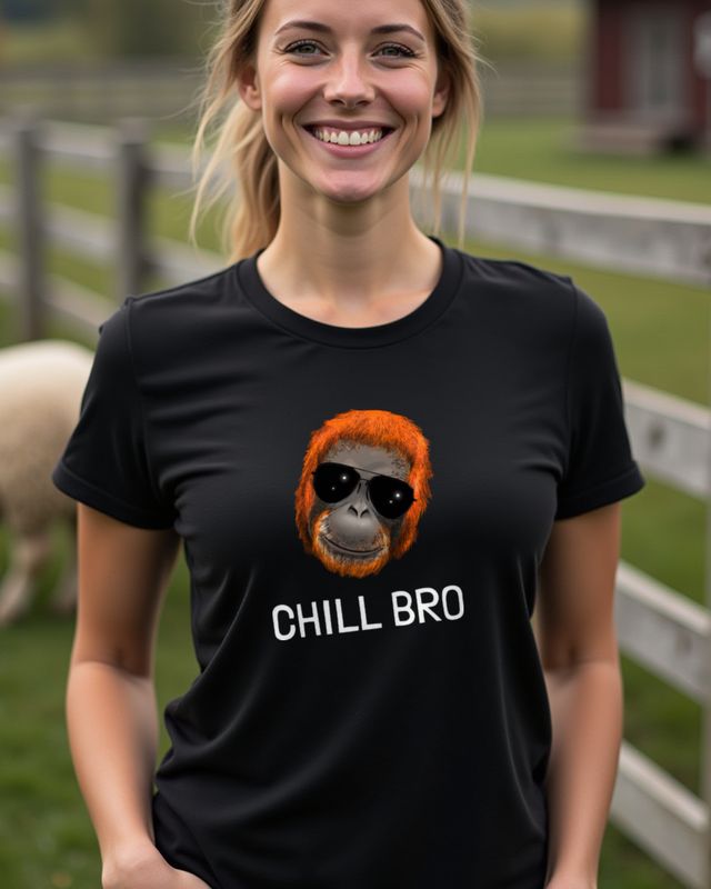 Orang-Utan Chill bro - Entspannter Affe Lustiges Motiv – T-Shirt