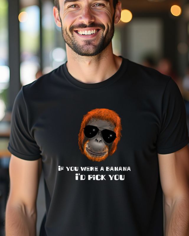 Orangutan If You Were a Banana - Funny Monkey Quote – T-Shirt