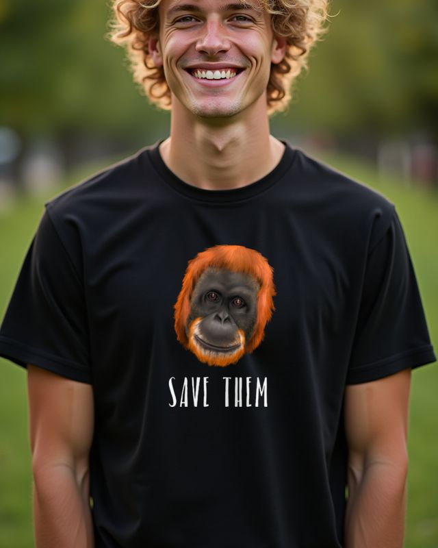 Orangutan Save Them - Ape Shirt for Rainforest Lovers – T-Shirt