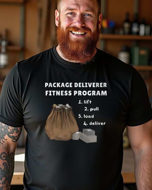 Paketbote Fitnessprogramm - Lustiger Zusteller Spruch