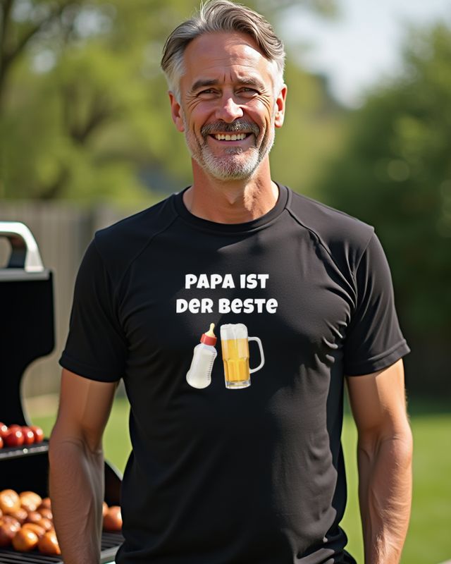 Papa ist der Beste - Vatertag Geschenk für Väter – T-Shirt