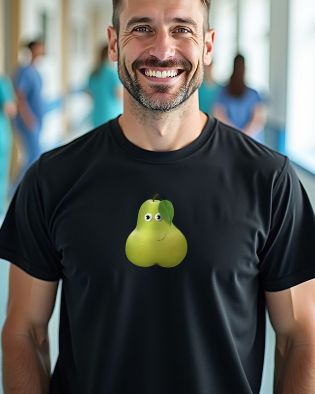 Smiling Pear - Happy Fruit Design for Good Vibes β T-Shirt