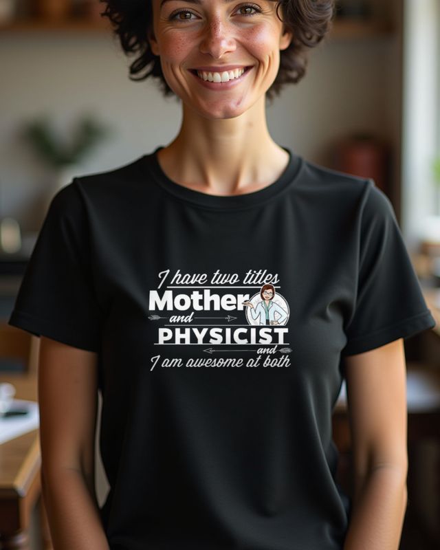 Physicist and Mother - Physikerin und Mama Muttertag – T-Shirt