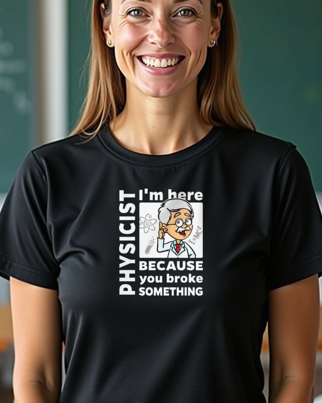Physicist - I’m Here - Funny Physics Gift Idea – T-Shirt