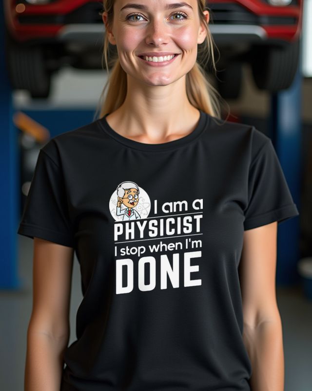 Physicist I Stop When I’m Done - Physics Motivation Tee – T-Shirt