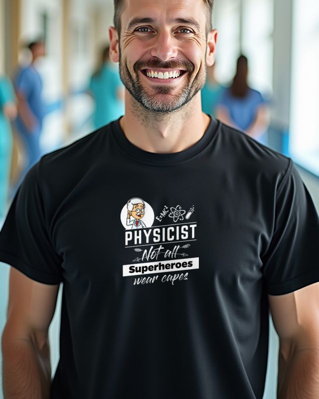 Physicist Not All Superheroes Wear Capes - Cartoon – T-Shirt