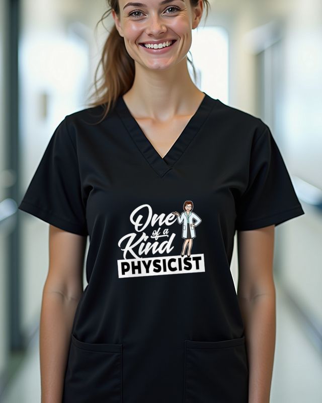 Female Physicist One of a Kind - Einzigartige Physikerin – T-Shirt