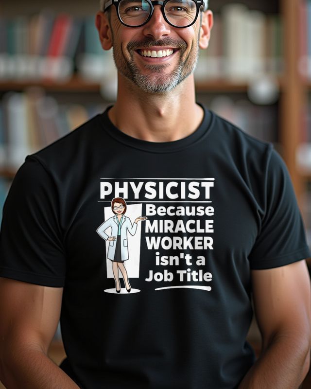 Female Physicist Miracle Worker - Geschenk Physikerin – T-Shirt