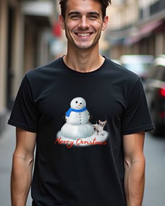Genervter Schneemann - Merry Christmas - Lustig Weihnachten – T-Shirt
