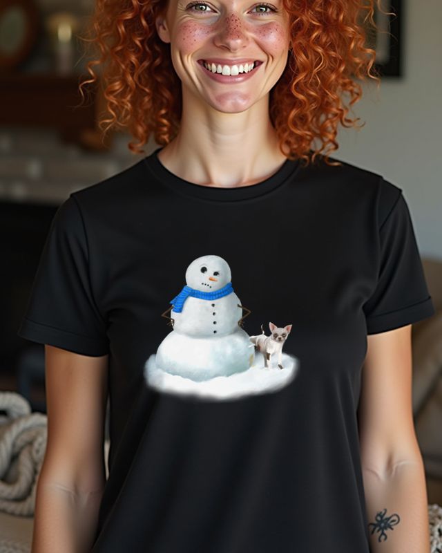 Annoyed Snowman - Funny Anti Winter Design β T-Shirt