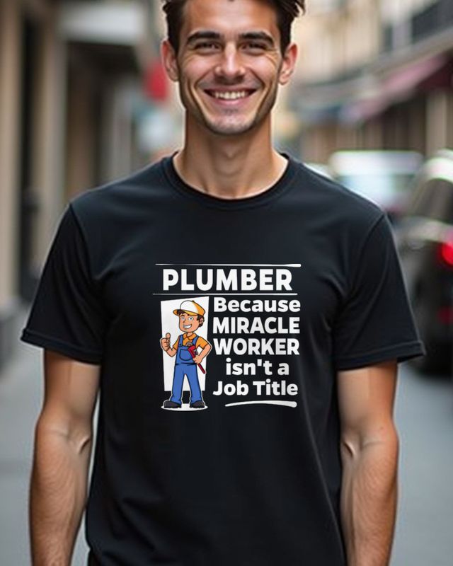Plumber - Miracle Worker - Lustiges Klempner Shirt – T-Shirt