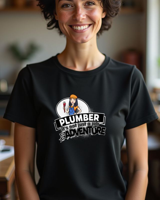 Plumber Not a Job but an Adventure - Installateurin Shirt – T-Shirt