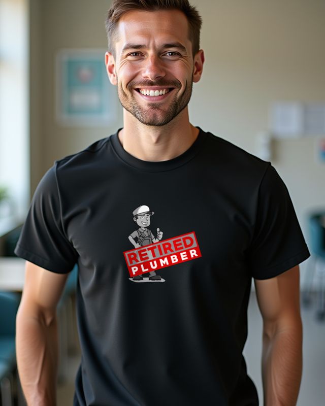 Plumber Retired - Funny Plumbing Retirement Gift – T-Shirt