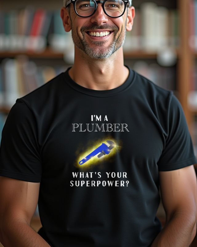 Plumber Superpower - Funny Plumbing Gift for Plumbers – T-Shirt