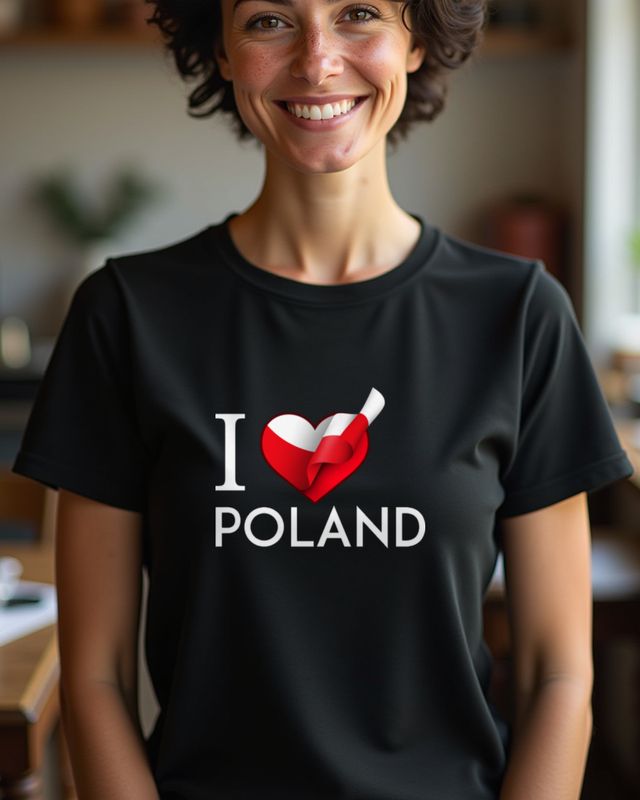 Polen im Herzen - Liebeserklärung mit Herz und Flagge – T-Shirt