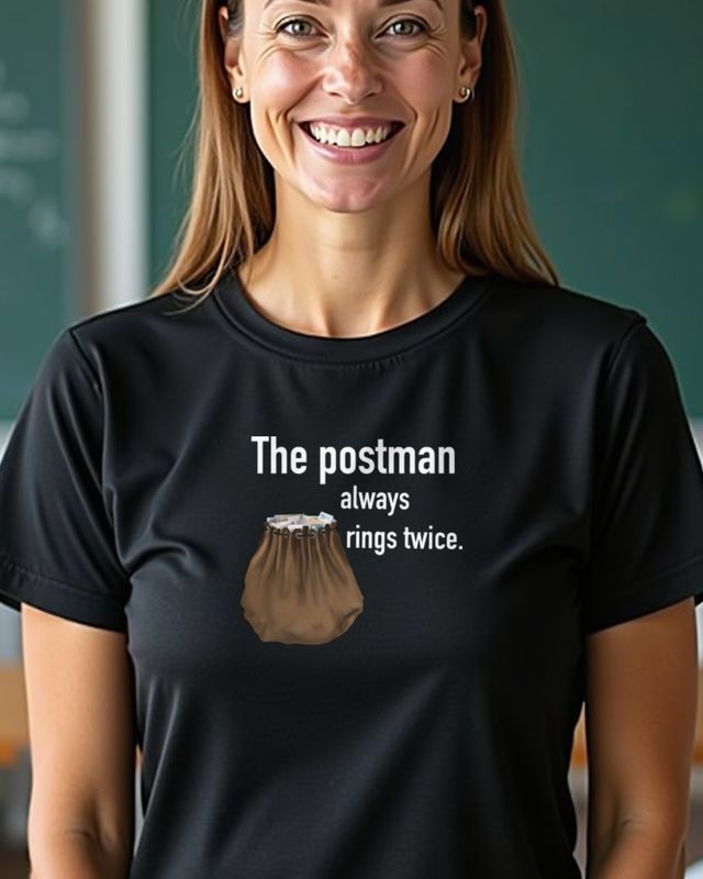 Mailman Rings Twice - Funny Postman Gift for Carriers