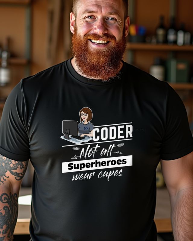 Coder Not All Heroes Wear Capes - Heldin im Alltag – T-Shirt