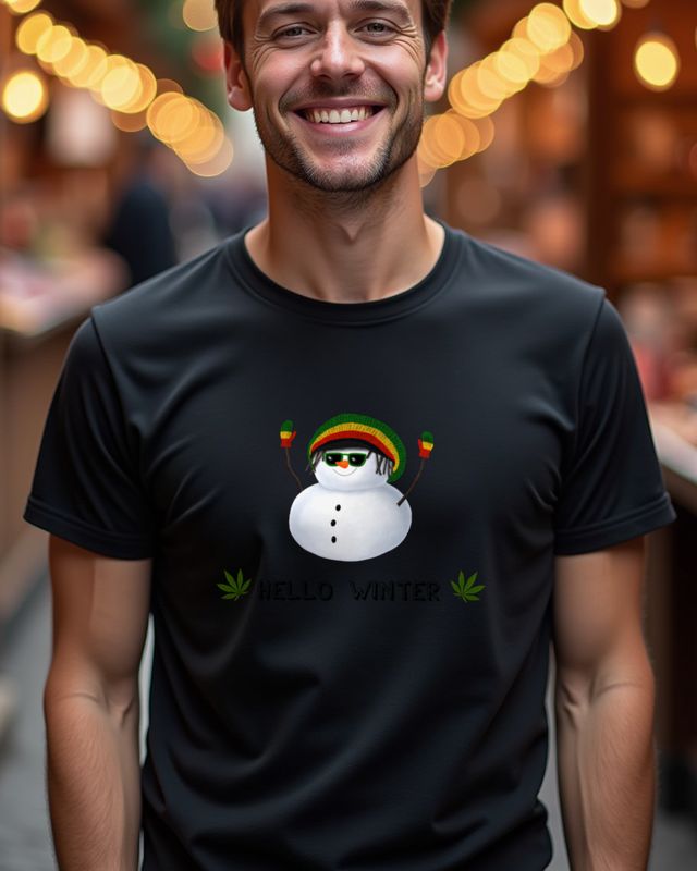Rasta Snowman - Hello Winter - Chill Winter Design