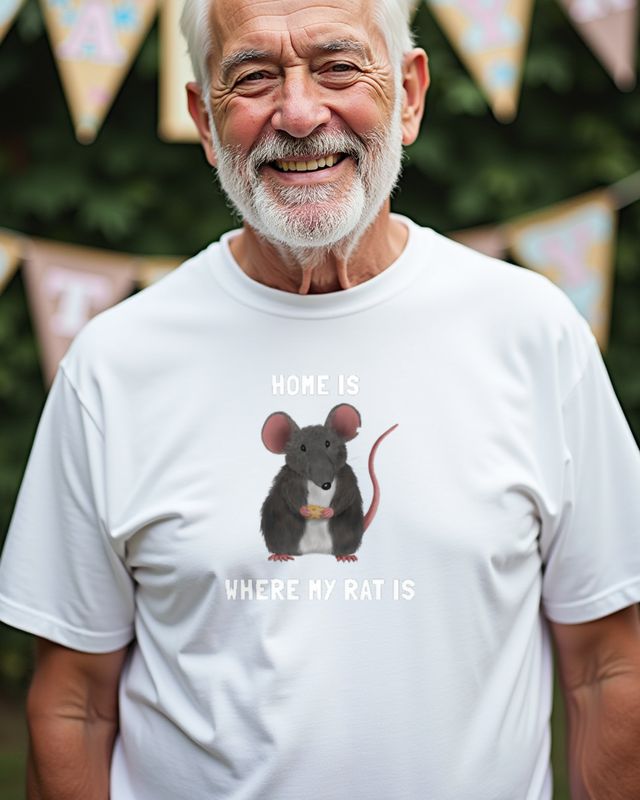 Home is where my Rat is - Geschenk für Rattenbesitzer – T-Shirt