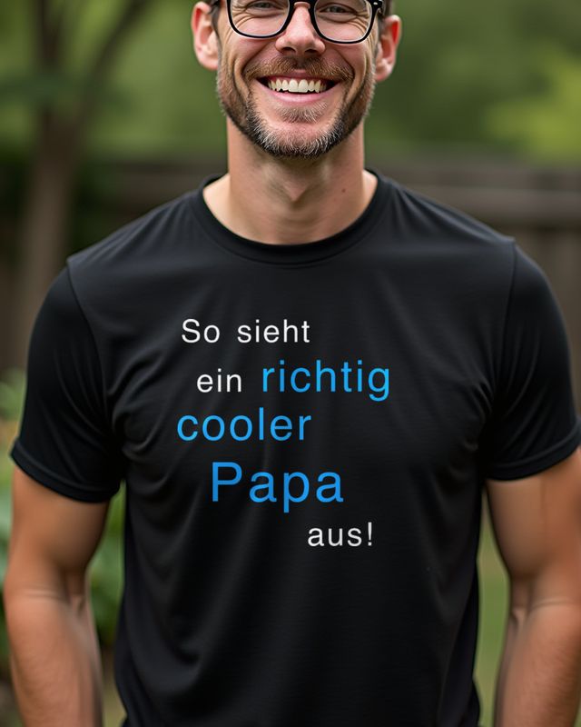 Richtig cooler Papa - Lustiges Vatertag Geschenk
