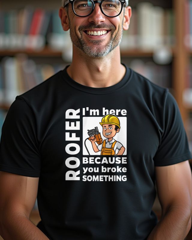 Roofer I’m Here - Funny Shirt for Roofers – T-Shirt
