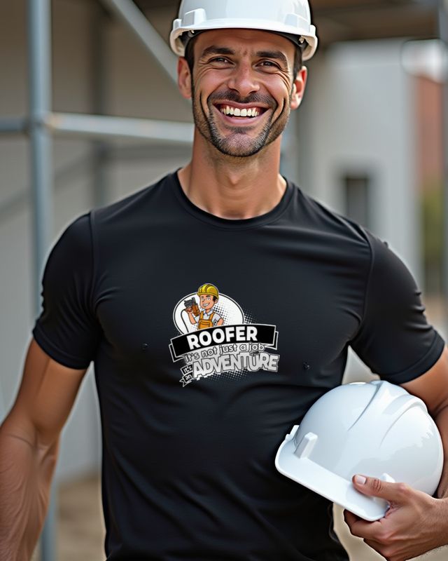 Roofer Not a Job but an Adventure - Dachdecker Shirt – T-Shirt