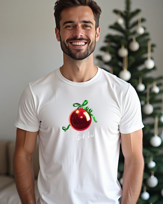Christbaumkugel God Jul - Schwedisch – T-Shirt