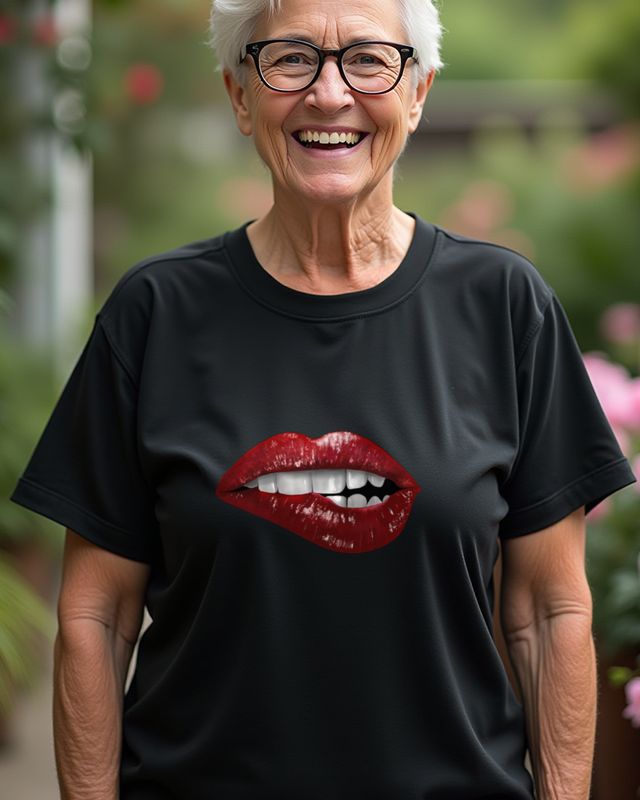 Red Lips - Kiss Mouth Design for Women and Couples