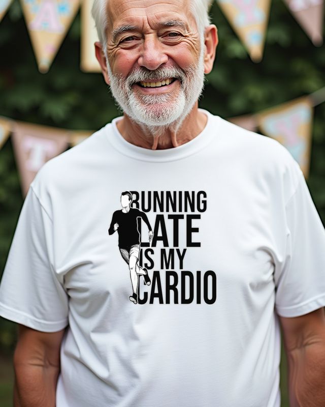 Running Late Is My Cardio - Funny Saying for Latecomers โ T-Shirt