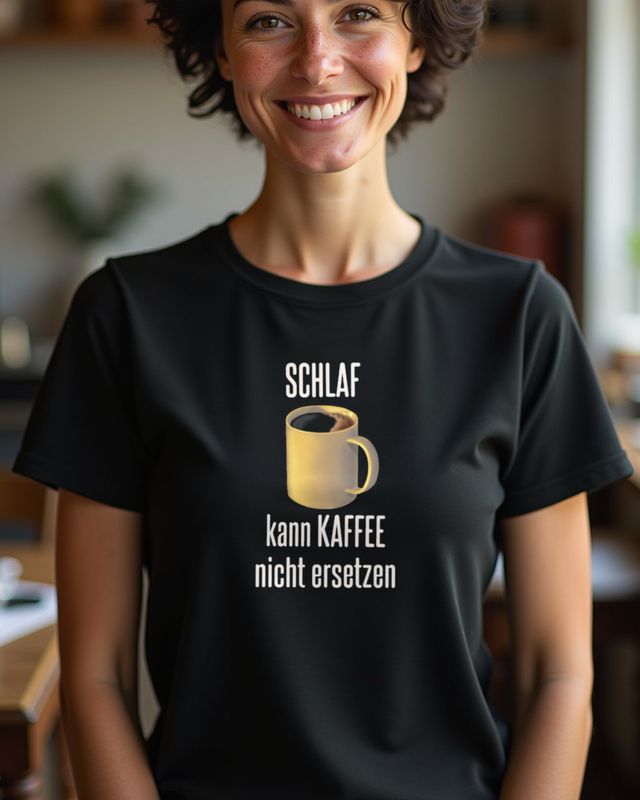 Schlaf kann Kaffee nicht ersetzen - Geschenk Kaffeetrinker