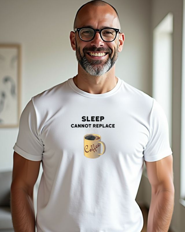 Sleep Cannot Replace Coffee - Coffee Fan Gift for Night Owls – T-Shirt