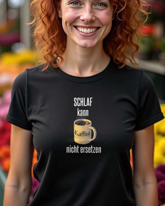 Schlaf kann Kaffeebecher nicht ersetzen - Kaffee Humor