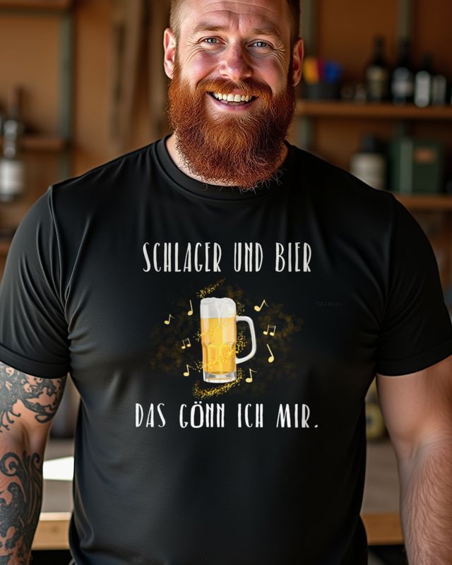 Schlager und Bier Das gönn ich mir - Festzelt Shirt – T-Shirt