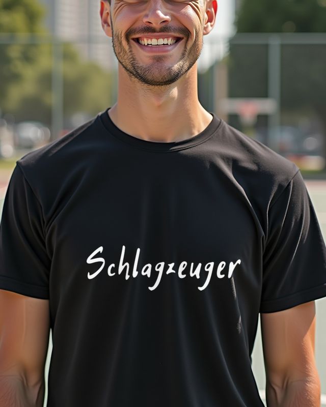 Schlagzeuger - German Drummer Lettering Gift โ T-Shirt