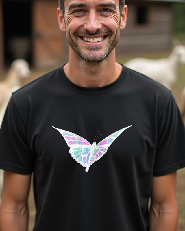 Colorful Butterfly - Cheerful Butterfly Design – T-Shirt