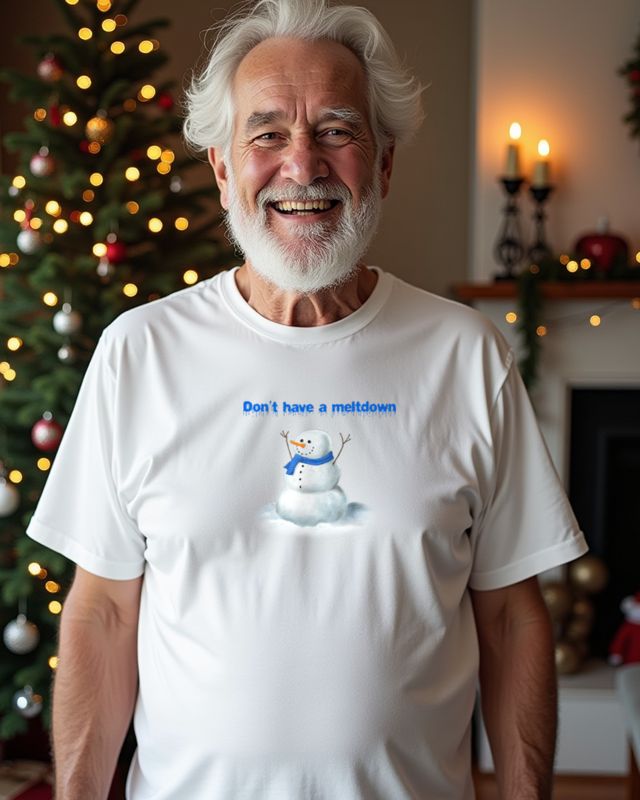 Schneemann - Don’t Have a Meltdown - Lustiger Winter Spruch – T-Shirt