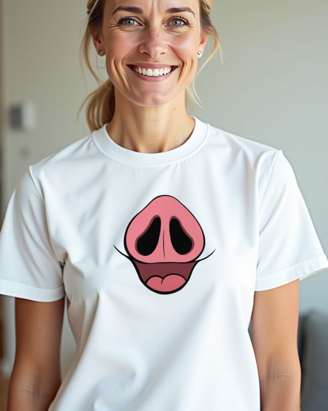 Piggy Mouth - Funny Pig Design for Animal Lovers β T-Shirt