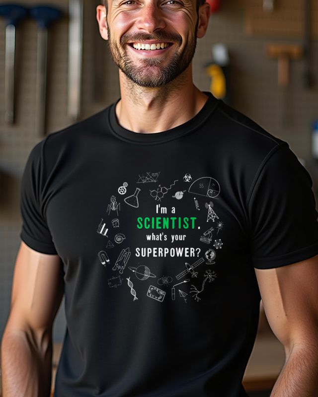 Scientist Superpower - Wissenschaftler Geschenk Lustig – T-Shirt