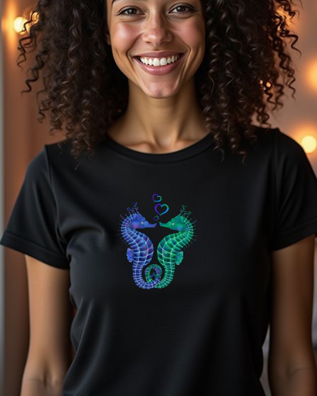 Sea Horse Couple - Sweet Matching Valentine’s Day Gift – T-Shirt