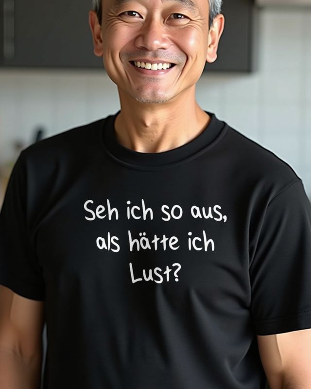 Seh ich so aus als hätte ich Lust - German Mood – T-Shirt