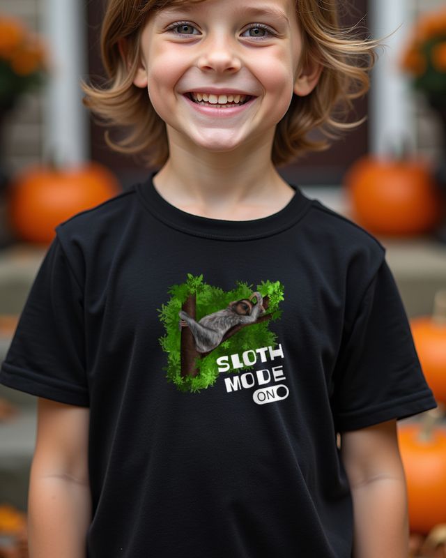 Sloth Mode On - Lazy Sloth in a Tree with Switch โ T-Shirt